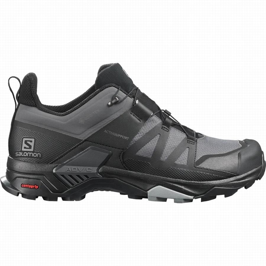 Salomon X Ultra 4 Wide Gore-tex Tursko Herre Svart (JXG873PJ)